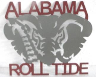 8094 - Alabama Roll Tide Metal Sign - 13" x 11"
