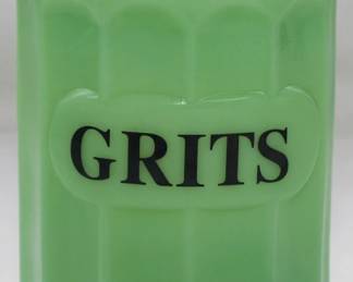 1591 - Jadeite Grits Canister 5.5"
