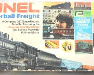 8461 - Lionel Thunderball Freight Train Set You are buying a used as-is electric/electronic item. We do not guarantee all components are present, and if it is not expressly stated, it is untested.
