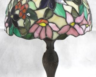 8372 - Stained Glass Lamp - 20" Tall You are buying a used as-is electric/electronic item. We do not guarantee all components are present, and if it is not expressly stated, it is untested.
