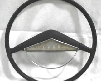 5077 - Vintage Ford Steering Wheel - 18" Round
