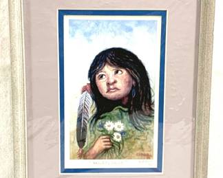 8647 - "Wildflower" Signed Print by Zed Ball - 12" x 15"
