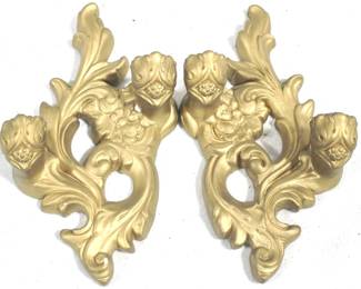 8575 - 2 Wall Hanging Candle Holders - 13.5" x 8"
