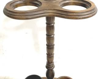 3024 - Spool Carved Umbrella Stand - 25" x 14" x 6"
