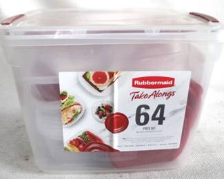 7747 - Rubbermaid 64 Piece Take Alongs Set contents not verified
