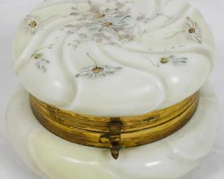 147 - Wave Crest Hand Painted Dresser Box 3x4"
