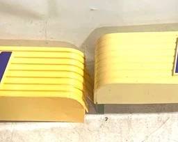 3202 - Pepsi Signs - 8" x 48" x 7" some damage see photos
