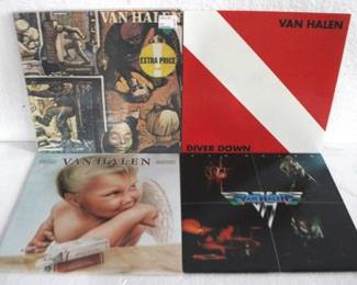 8119 - 4 Van Halen LP Records
