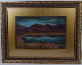 1422 - Signed Kinnear Framed Painting 23.5x30
