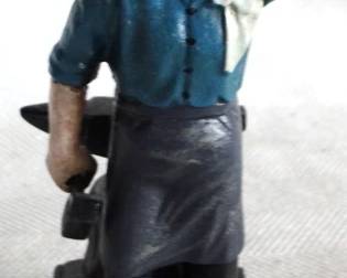 7866 - Cast Iron Blacksmith Bank - 9x3x4
