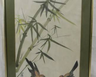 1409 - Bamboo in Spring Frame 23x17.5
