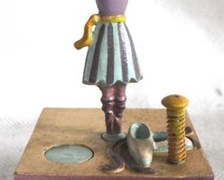 7829 - Cast Iron Ballet Bank - 8x5x5
