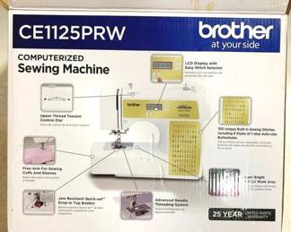 3266 - Brother Sewing Machine w/ box You are buying a used as-is electric/electronic item. We do not guarantee all components are present, and if it is not expressly stated, it is untested.
