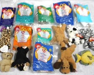 8457 - Lot of 14 McDonalds TY Beanie Babies & 2 More
