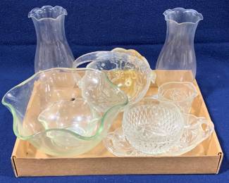 8593 - Lot of Assorted Glass Items
