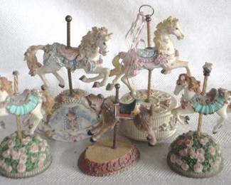 7909 - Lot of Carousel Horse Figures
