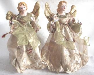 7598 - 2 Christmas Tree Angel Toppers - 16" Tall