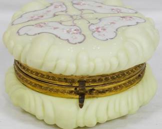 144 - Wave Crest Hand Painted Dresser Box 3x5"
