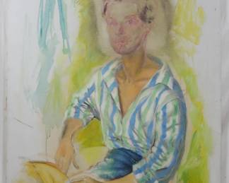 1356 - Oil on Canvas Frame 31x25 (Damaged)
