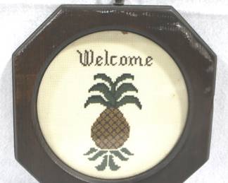 8475 - Framed Needlepoint - 9" x 9"
