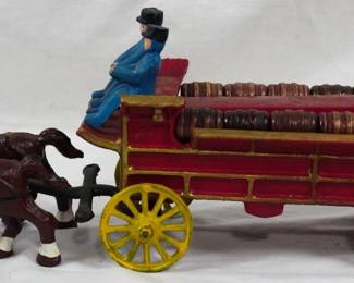 1468 - Cast Iron Fire Truck 6x14x4
