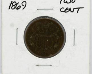 206 - 1869 Two Cent Coin
