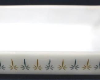8548 - Fire King Candle Glow Dish - 12" x 6.5"
