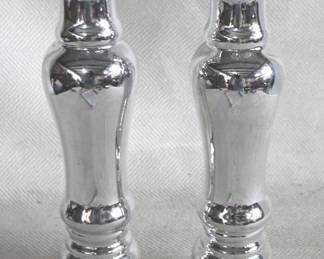 7678 - 2 Ceramic Candle Holders - 11.5" Tall
