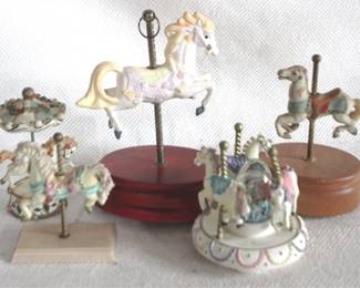 7908 - Lot of Carousel Horse Figures
