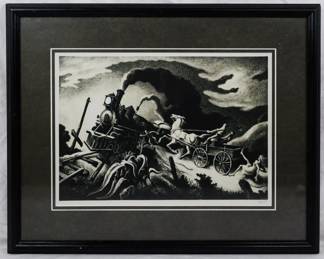 1562 - Thomas Hart Benton "Wreck of the Old 97" 19.5x24.5
