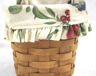 5184 - 1994 Longaberger Basket w Liner - 6" x 6" x 6"
