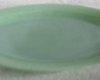 7872 - Jadeite Oval Platter - 12" x 9"
