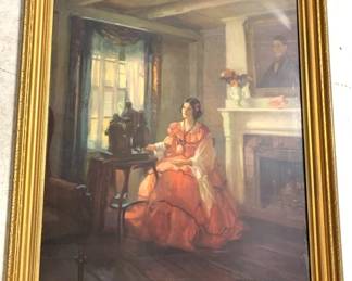 3011 - Vintage Framed Art - 30" x 26"
