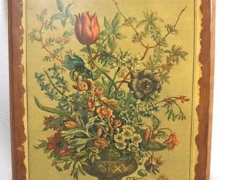 7636 - Wood Wall Hanging - 18.5" x 14"
