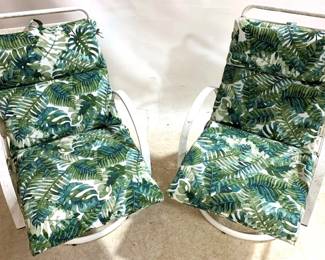 3256 - 2 Outdoor Chairs w/ cushions 37 x 24 x 24
