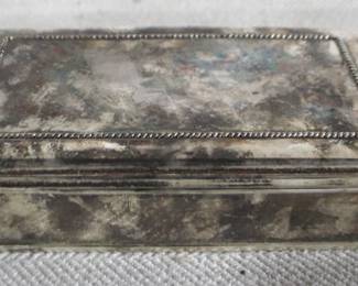 7751 - Silver Plated Jewelry Box - 8" x 5" x 2"
