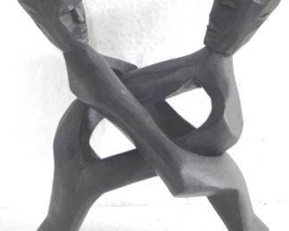 8187 - Wood Statue - 10" x 7"
