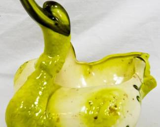 25 - Hull Pottery Swan Bowl 9x9x11
