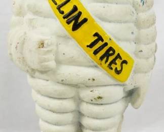 1461 - Cast Iron Michelin Man Bank 10"
