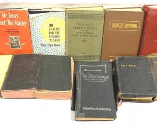 8604 - Lot of Bibles & Religious Books
