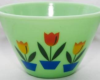 1576 - Jadeite Tulip Bowl 4.5x7.5
