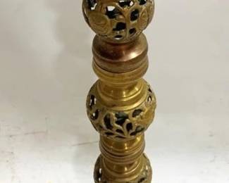 3235 - Brass 30" Tall Altar Candlestand, as is
