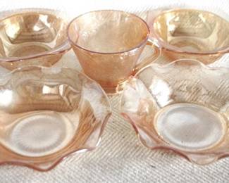 7951 - Lot of 5 Carnival Glass Items
