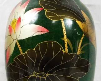 1623 - Painted Oriental Vase 18"
