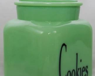 1578 - Jadeite Cookies Canister 11"
