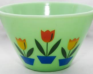 1577 - Jadeite Tulip Bowl 4.5x7.5
