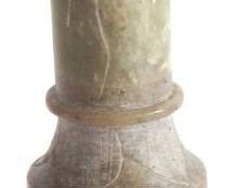 8188 - Carved Stoneware Vase - 10.5" Tall
