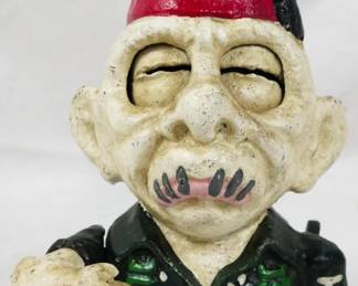 1462 - Cast Iron Mechanical Bank 8"
