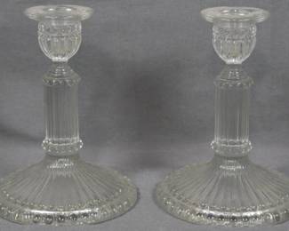 178 - Pr Cambridge #3500 Candlesticks 6"
