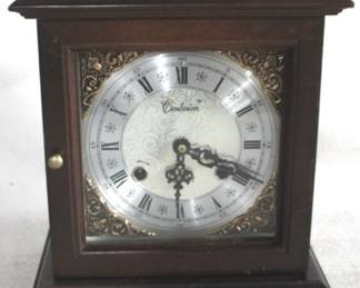 7794 - Centurion Mantel Clock - 13" x 11" x 7" You are buying a used as-is electric/electronic item. We do not guarantee all components are present, and if it is not expressly stated, it is untested.
